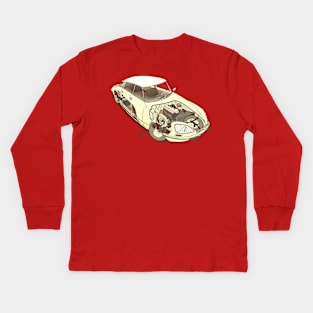 DS 21 just the car in sepia tone Kids Long Sleeve T-Shirt